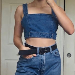 Denim Crop Top